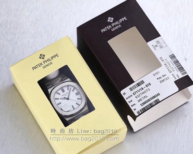 PATEK PHILIPPE手錶 最薄的鋼表之王5711鸚鵡螺 百達翡麗自動上鏈男表 百達翡麗高端男士腕表  hds1673